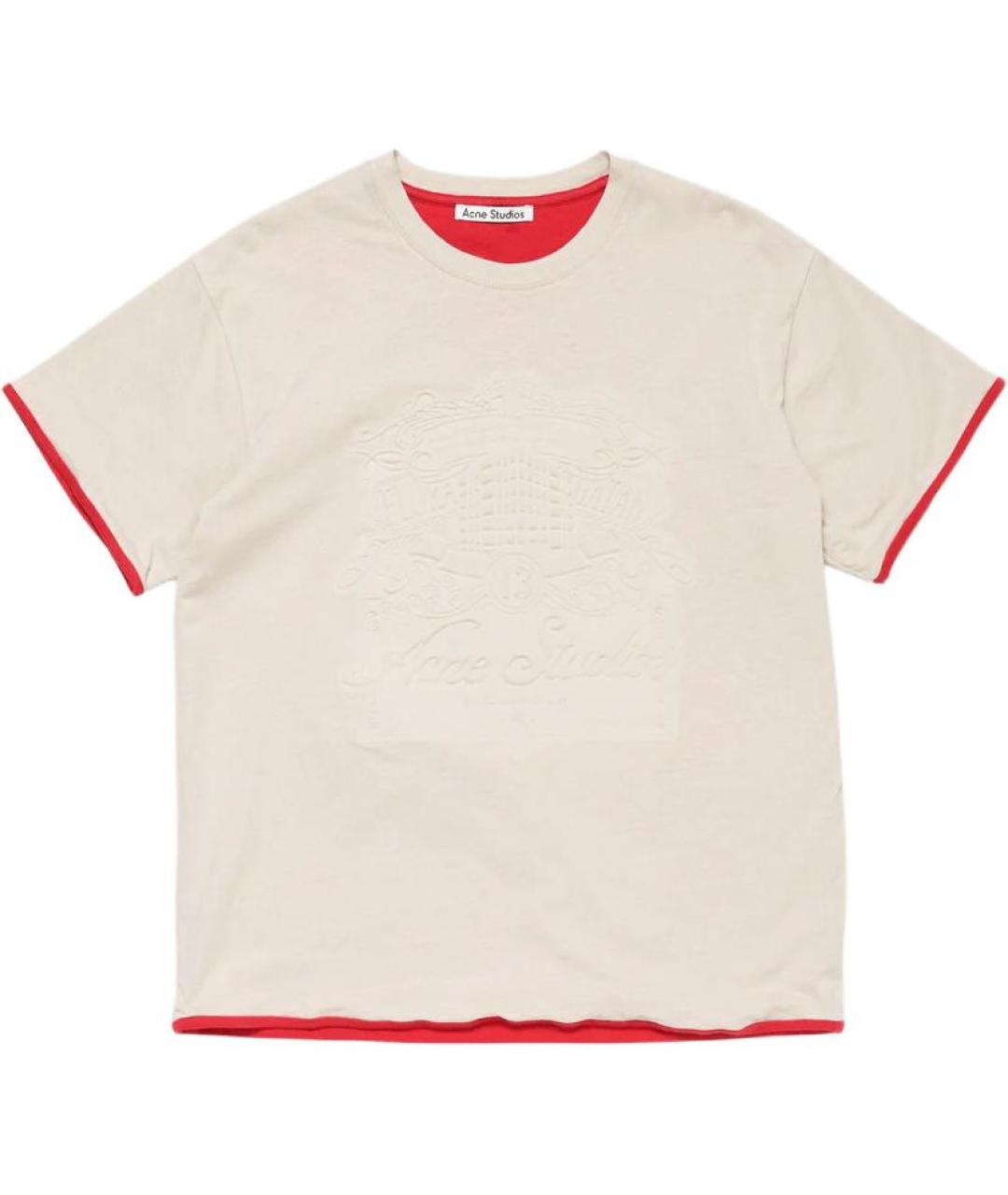 ACNE STUDIOS Розовая хлопковая футболка, фото 1