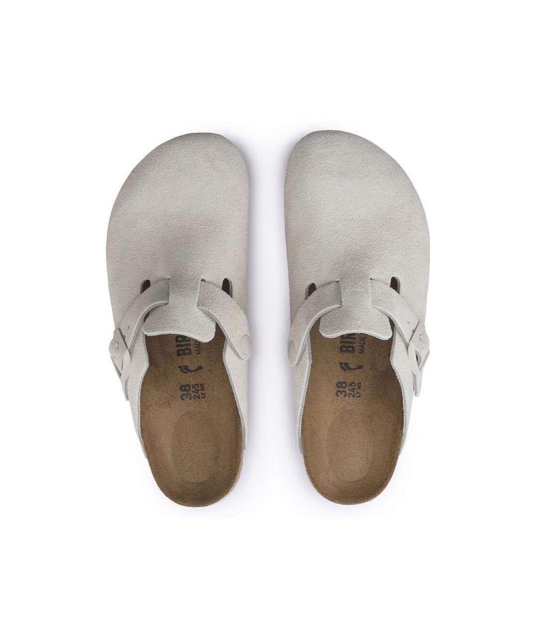 BIRKENSTOCK Серые замшевые сандалии, фото 3