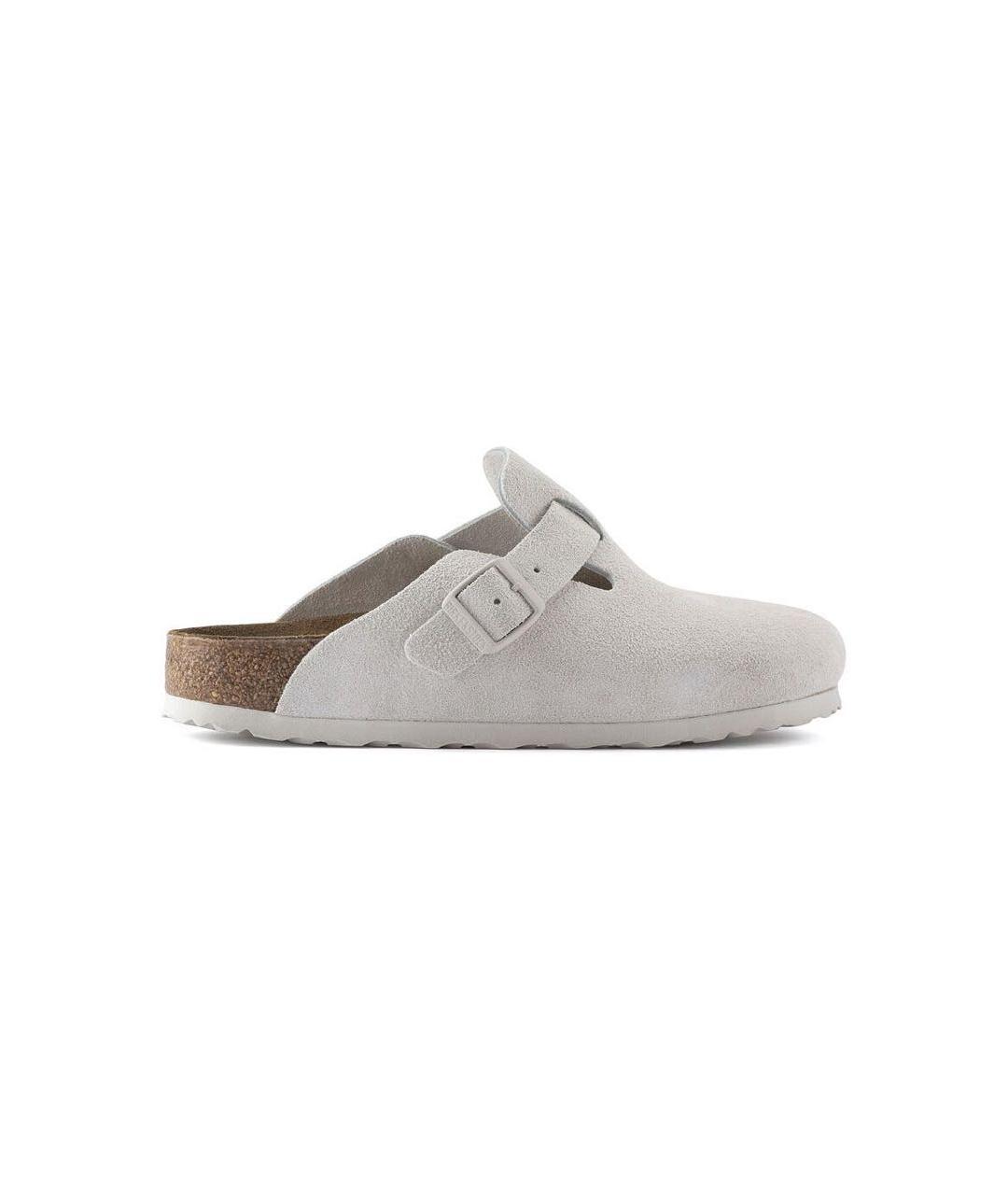 BIRKENSTOCK Серые замшевые сандалии, фото 1