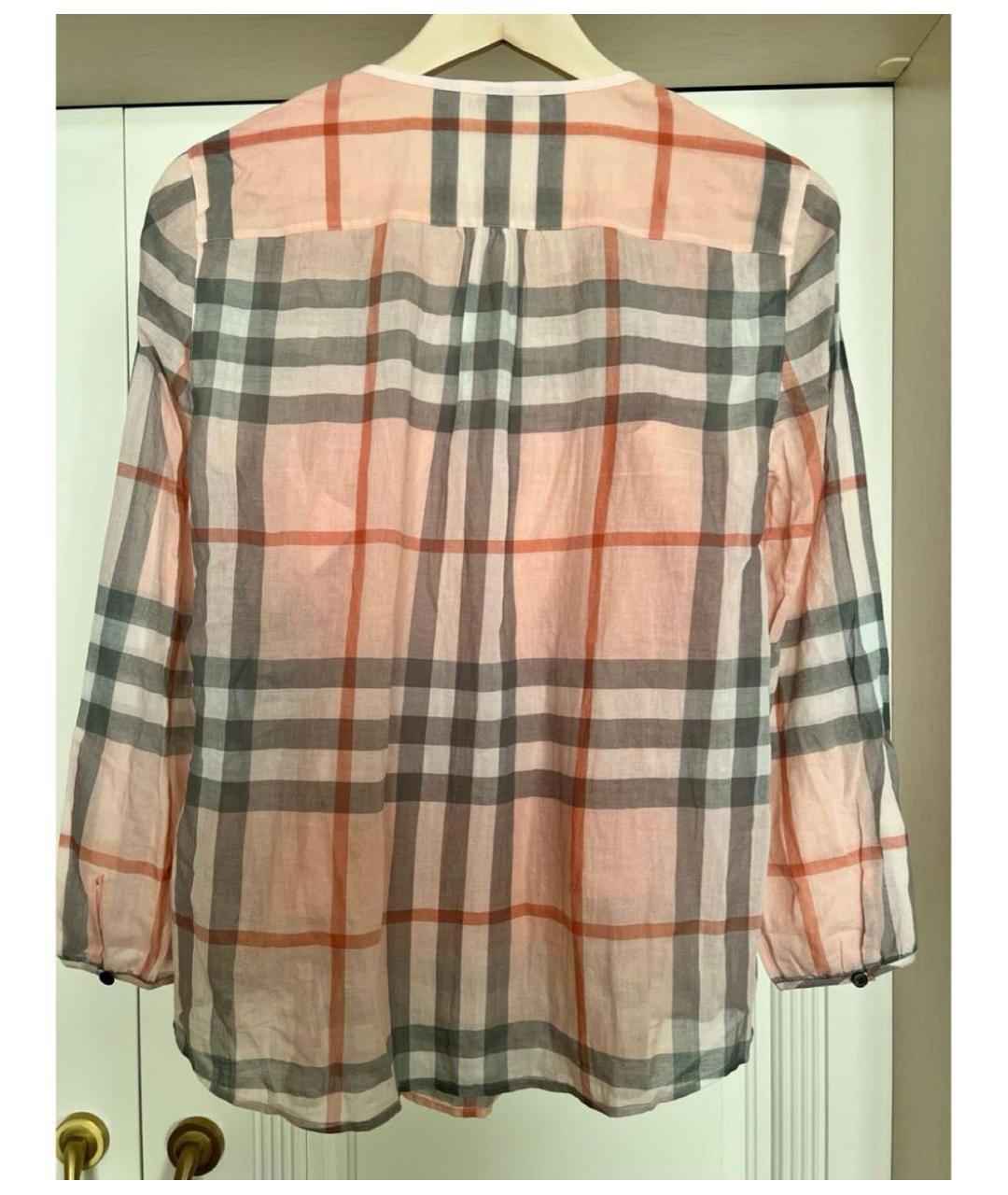 BURBERRY Бежевая хлопковая рубашка, фото 6