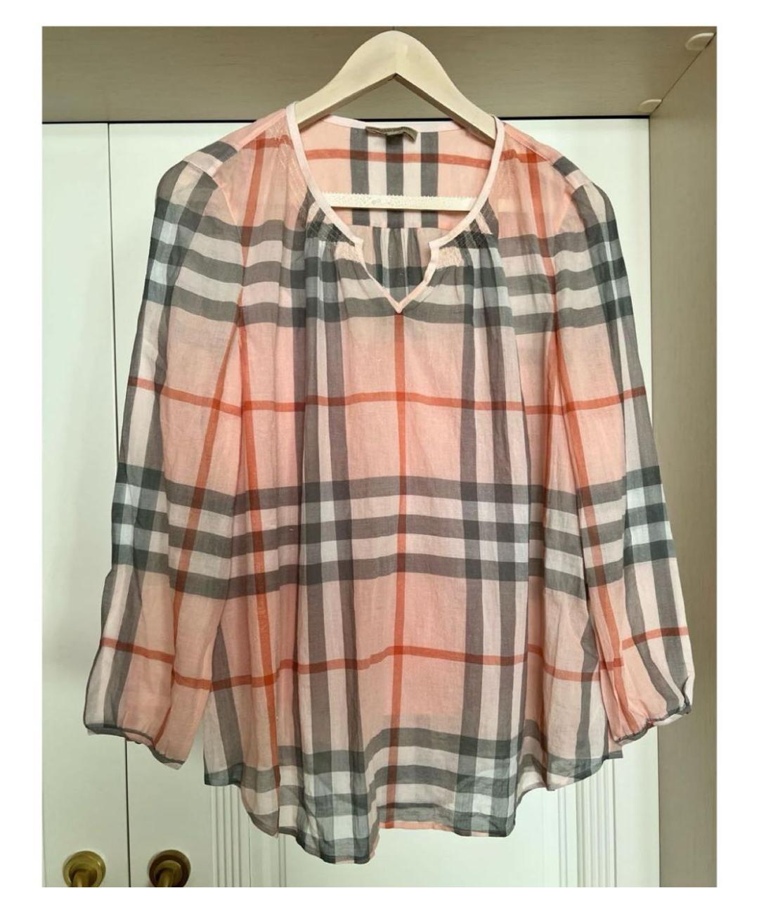 BURBERRY Бежевая хлопковая рубашка, фото 2