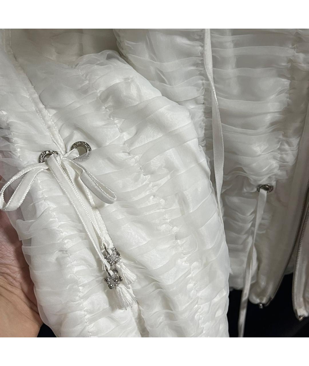 ALEXANDER MCQUEEN Белая полиамидовая куртка, фото 8