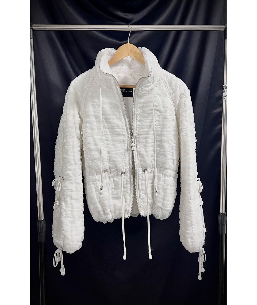 ALEXANDER MCQUEEN Белая полиамидовая куртка, фото 2