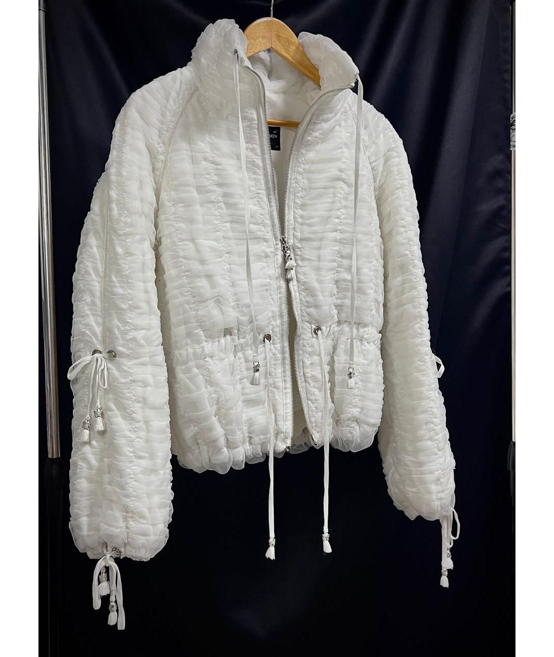 ALEXANDER MCQUEEN Белая полиамидовая куртка, фото 4