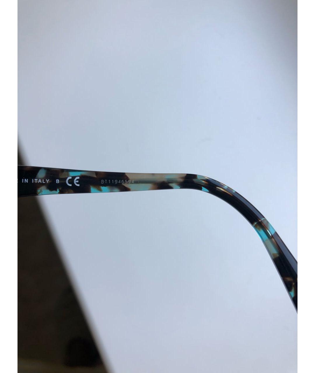 TIFFANY&CO Бирюзовые пластиковые солнцезащитные очки, фото 8