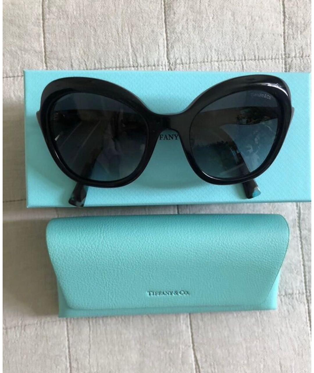 TIFFANY&CO Бирюзовые пластиковые солнцезащитные очки, фото 2