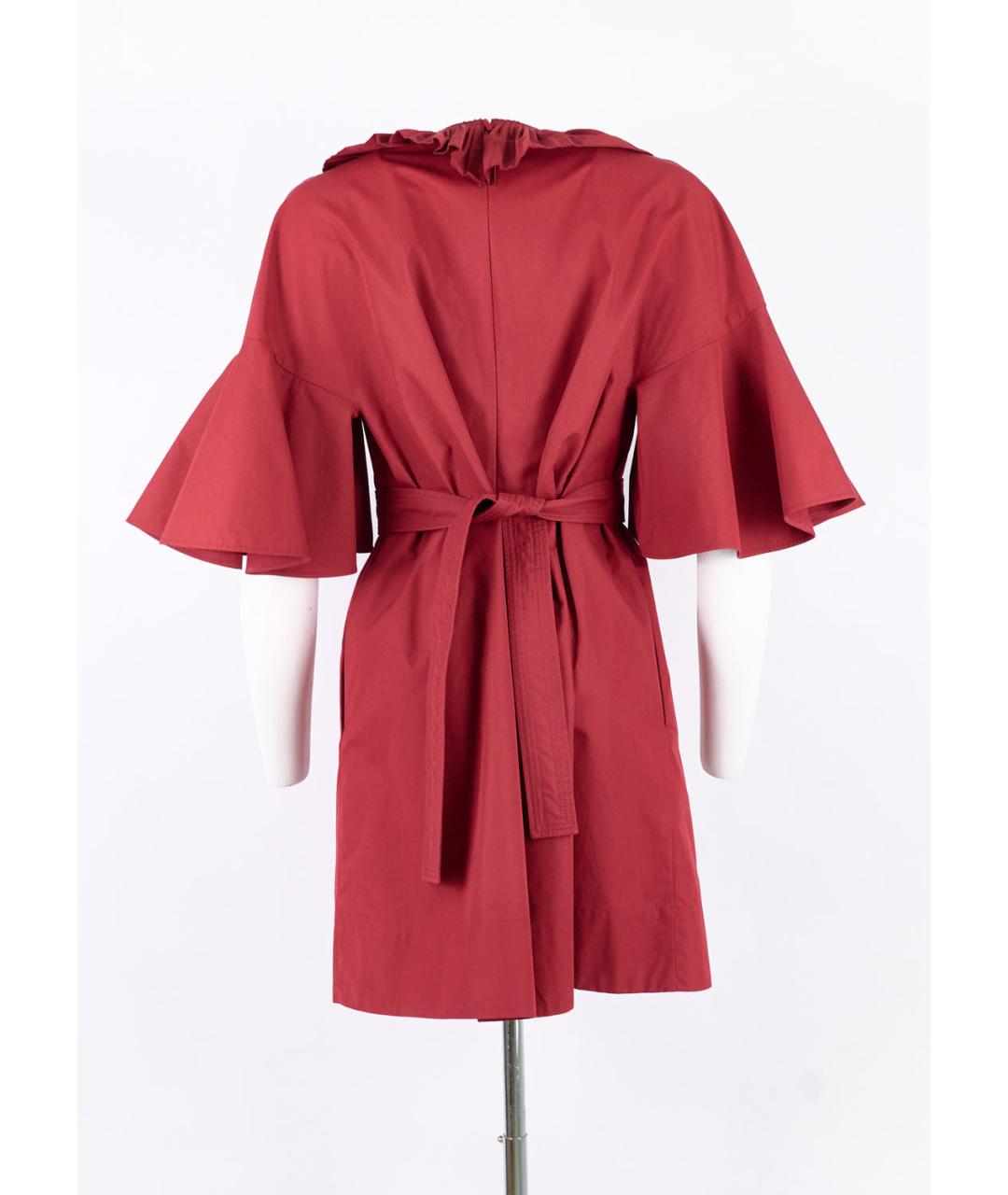 FENDI Красное хлопковое повседневное платье, фото 5