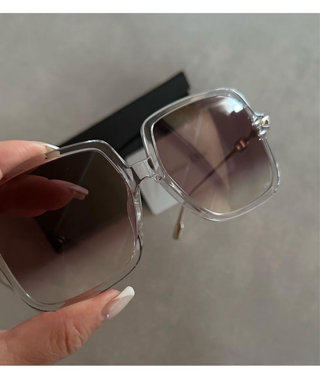 CHRISTIAN DIOR Розовые пластиковые солнцезащитные очки, фото 5