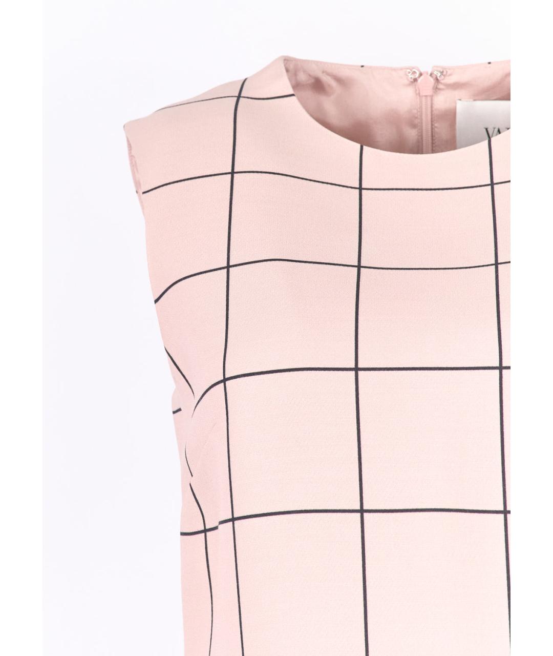 VALENTINO Розовое шерстяное повседневное платье, фото 2