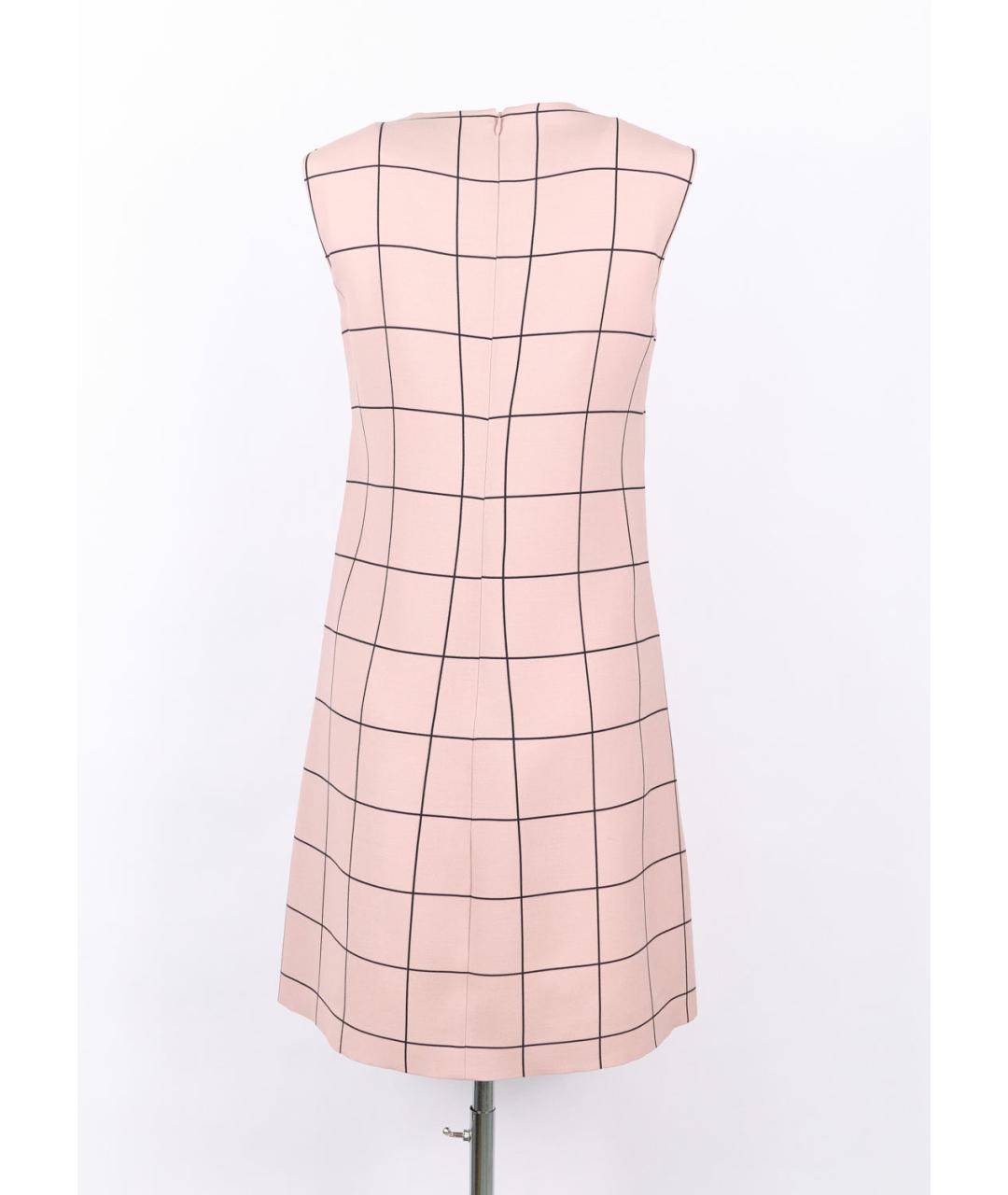 VALENTINO Розовое шерстяное повседневное платье, фото 5