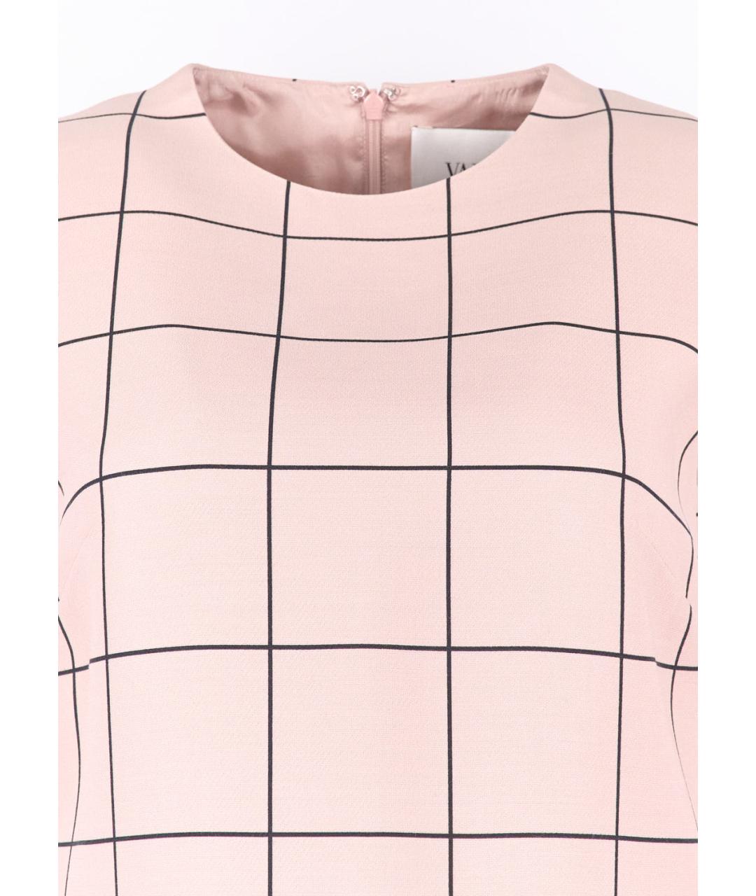 VALENTINO Розовое шерстяное повседневное платье, фото 3