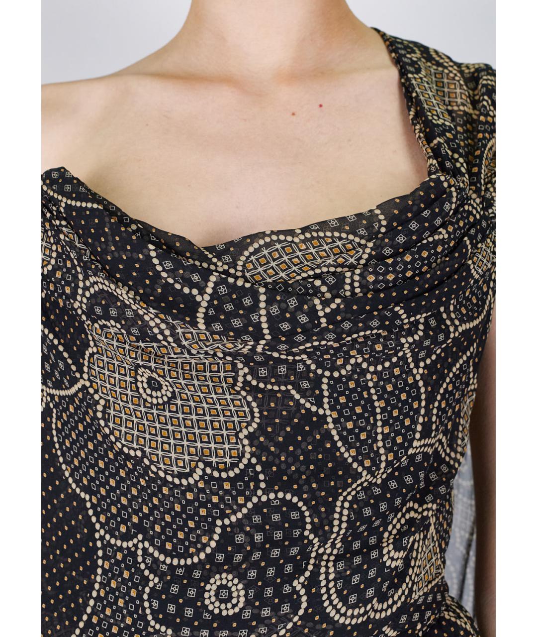 VIVIENNE WESTWOOD Мульти шелковое коктейльное платье, фото 4