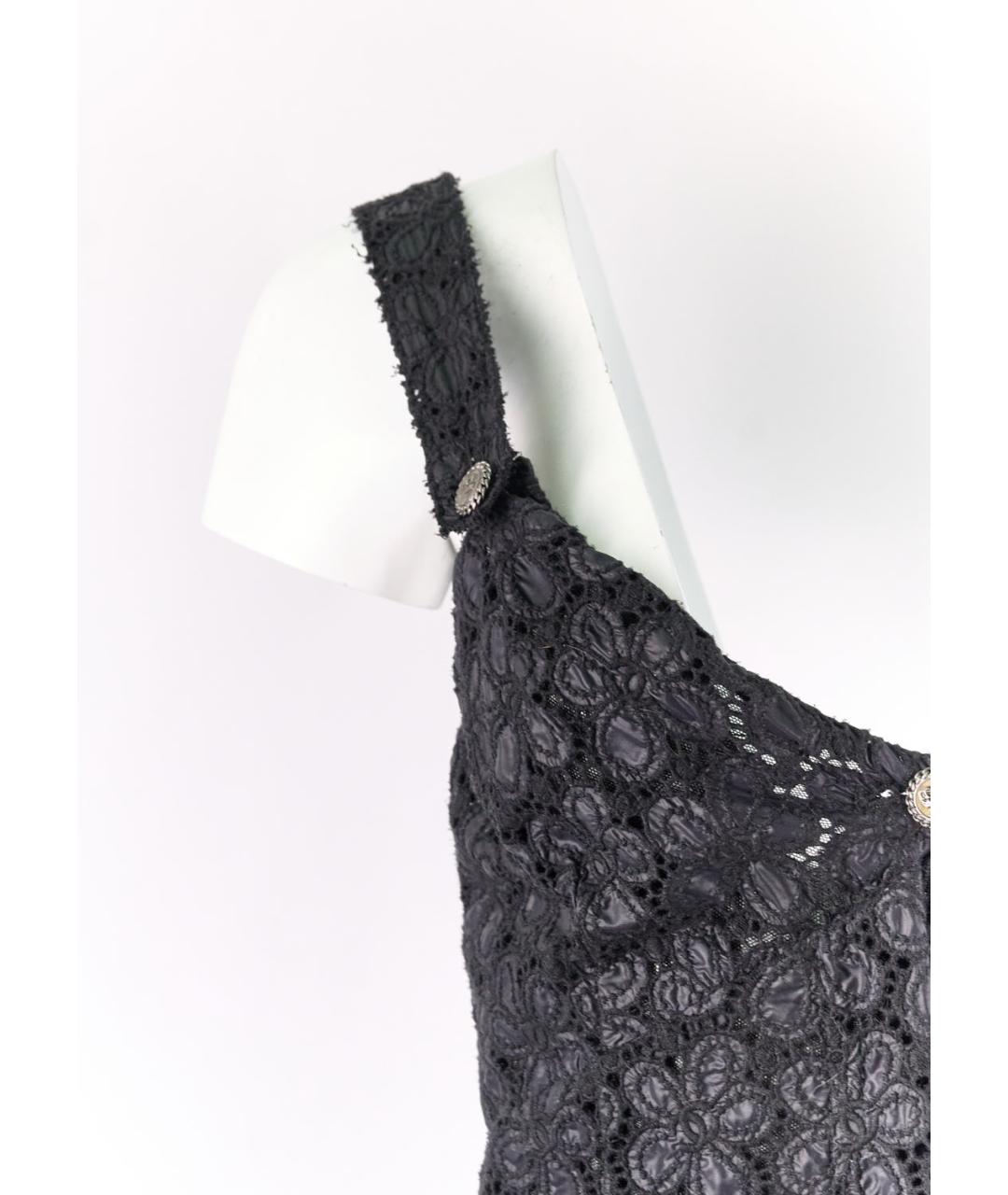 CHANEL Черная полиэстеровая майка, фото 2