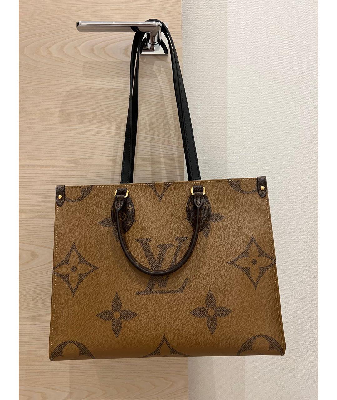 LOUIS VUITTON Коричневая сумка тоут, фото 3
