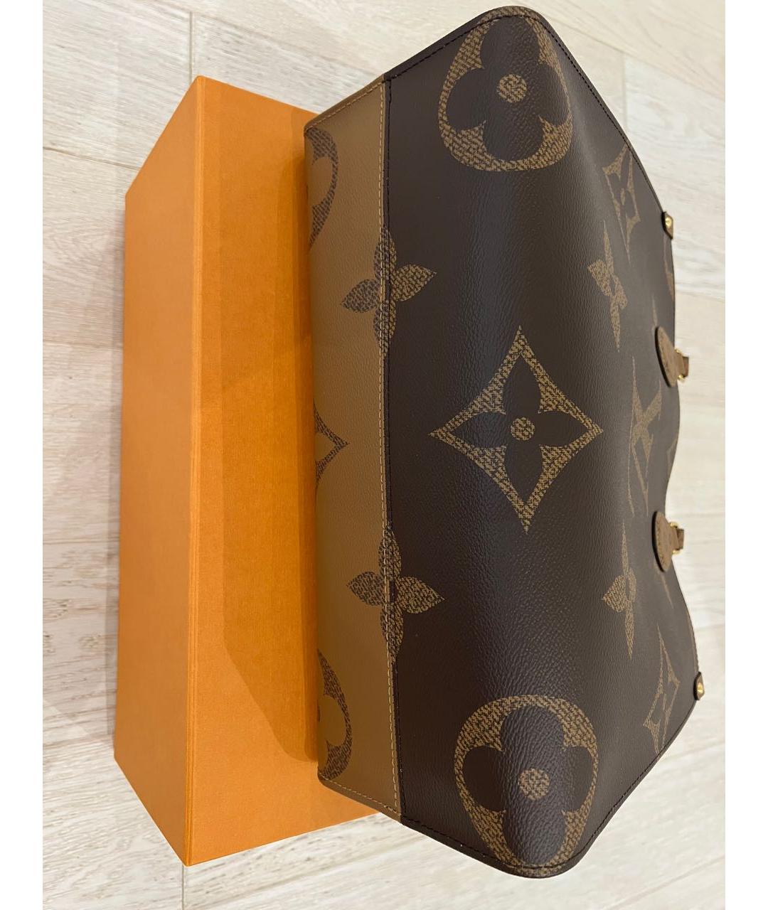 LOUIS VUITTON Коричневая сумка тоут, фото 7