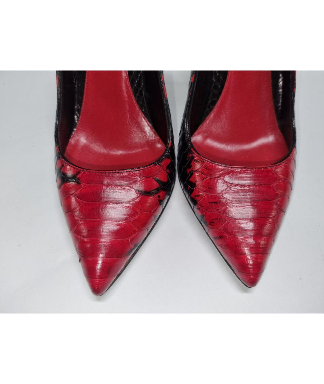 ALEXANDER MCQUEEN Красные кожаные туфли, фото 7