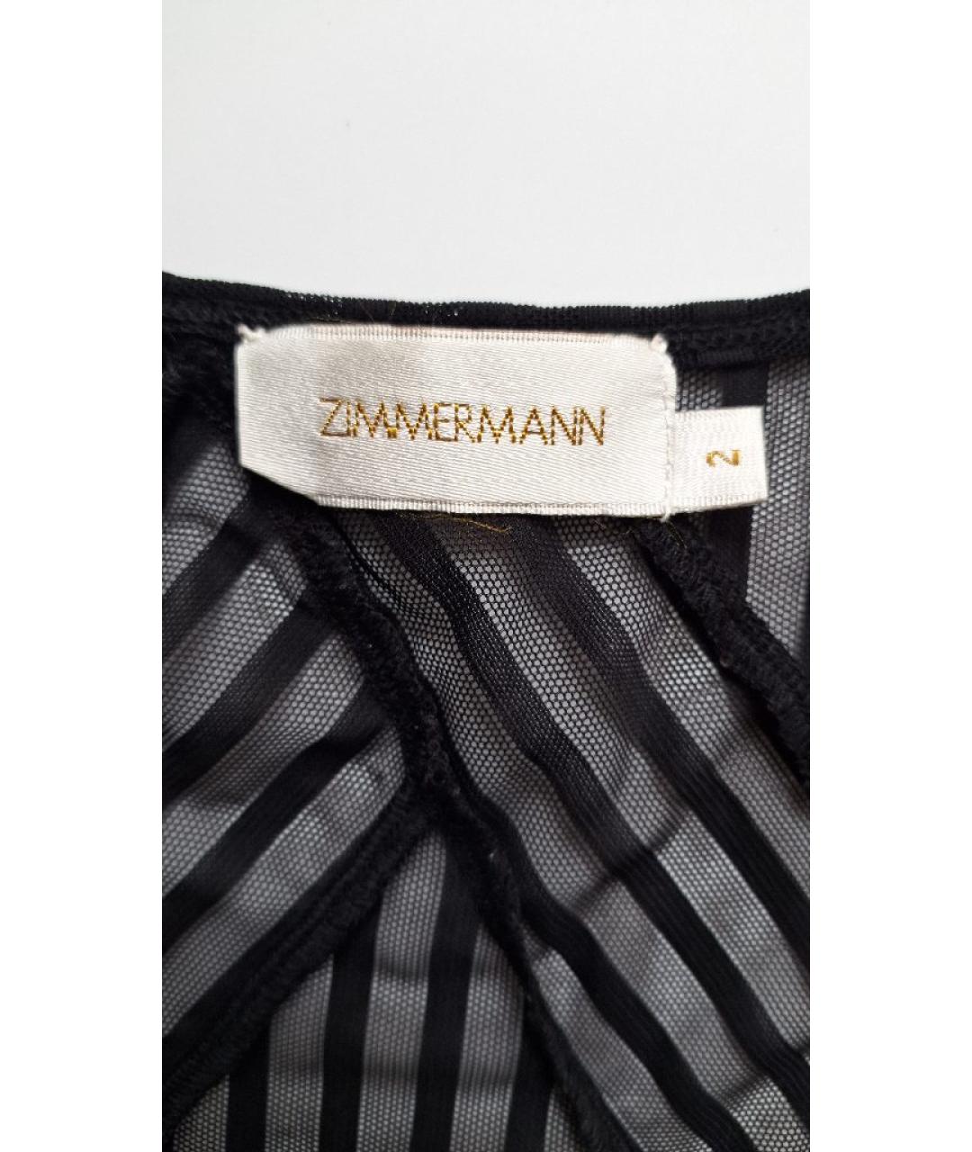 ZIMMERMANN Черное полиамидовое коктейльное платье, фото 2