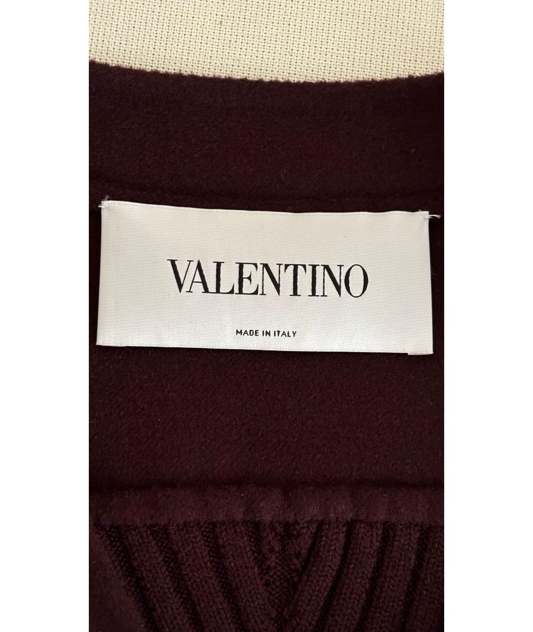 VALENTINO Бордовый шерстяной жакет/пиджак, фото 4