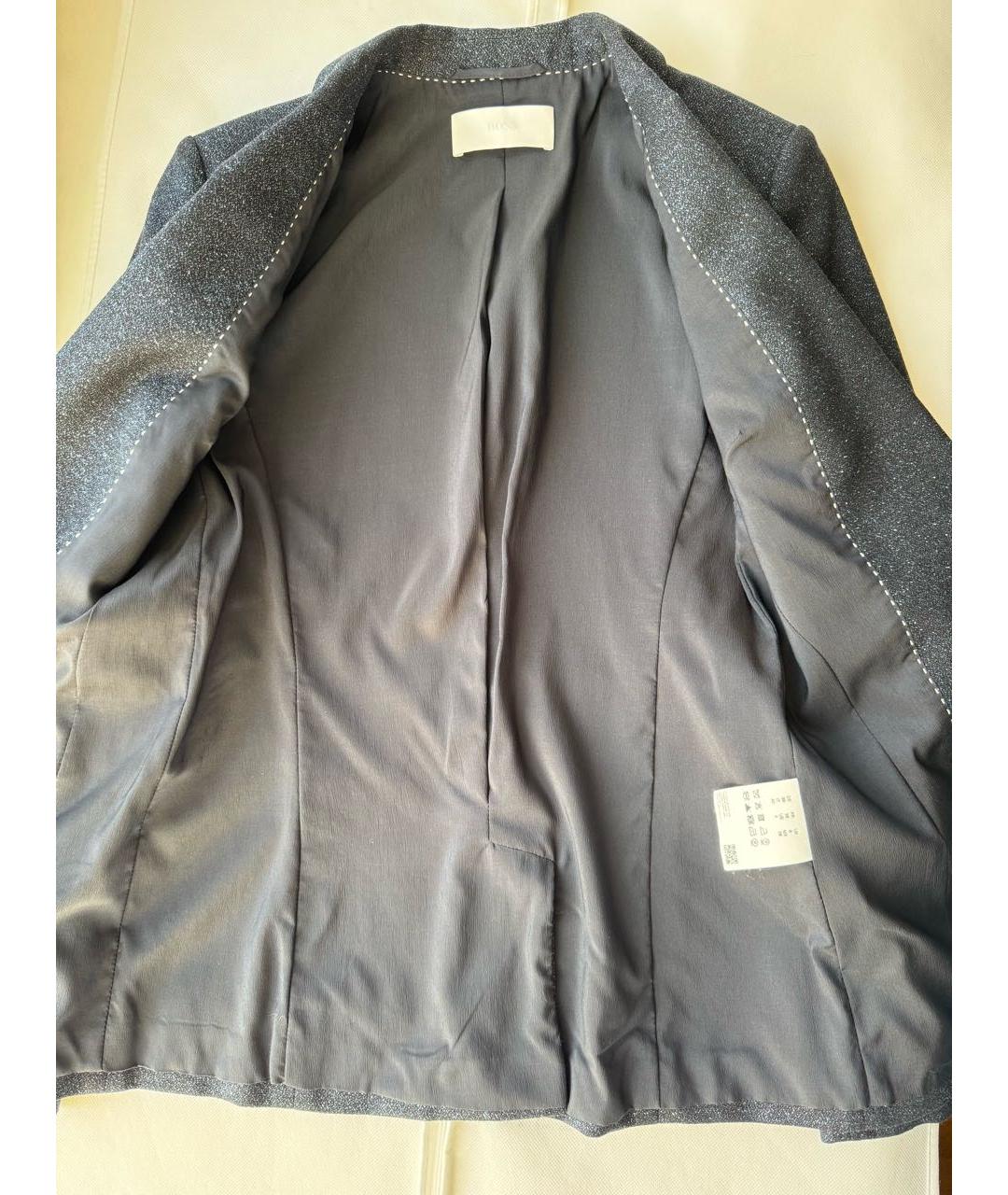 HUGO BOSS Синий шерстяной костюм с брюками, фото 5