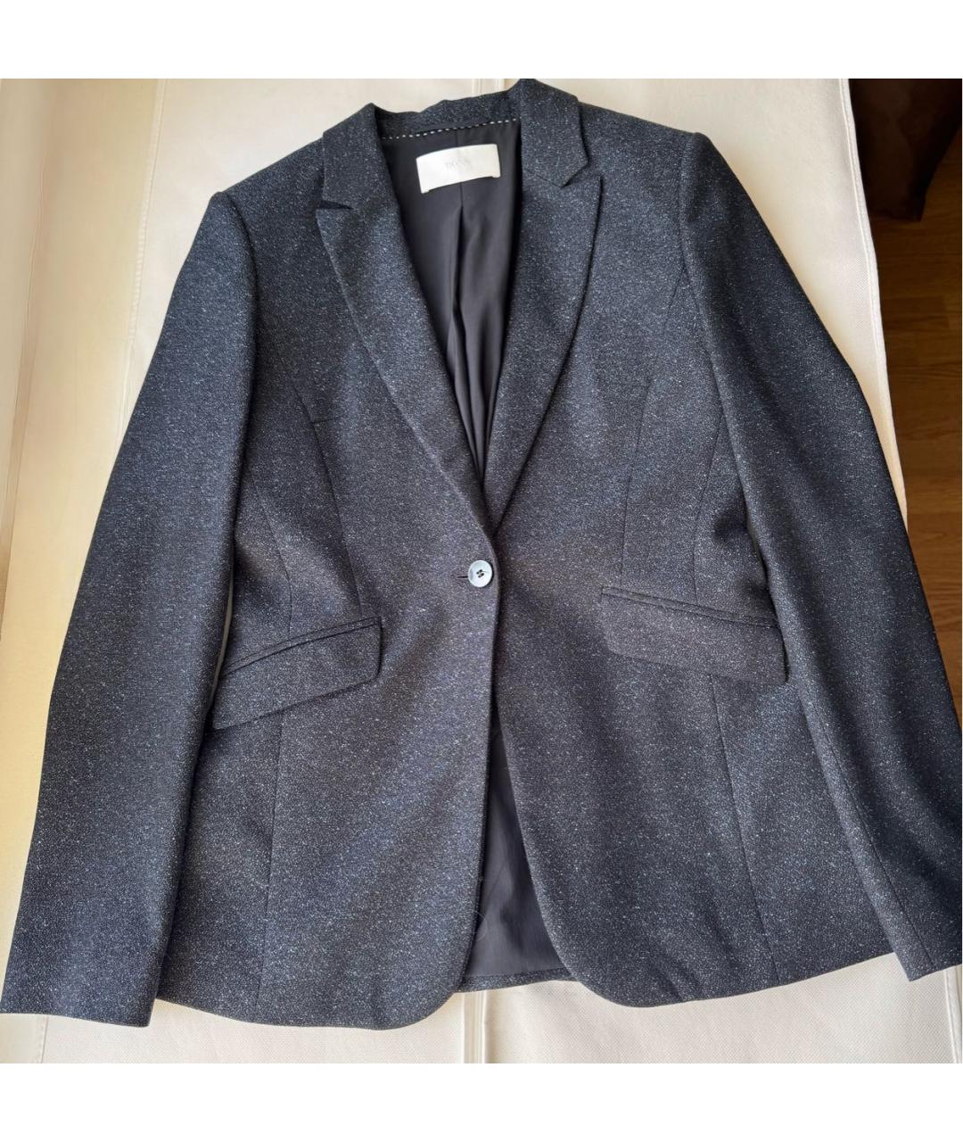 HUGO BOSS Синий шерстяной костюм с брюками, фото 9