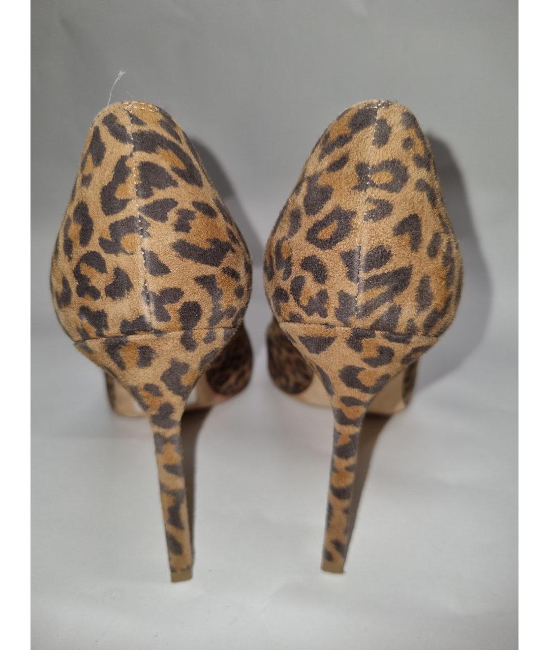 MANOLO BLAHNIK Коричневые замшевые туфли, фото 8