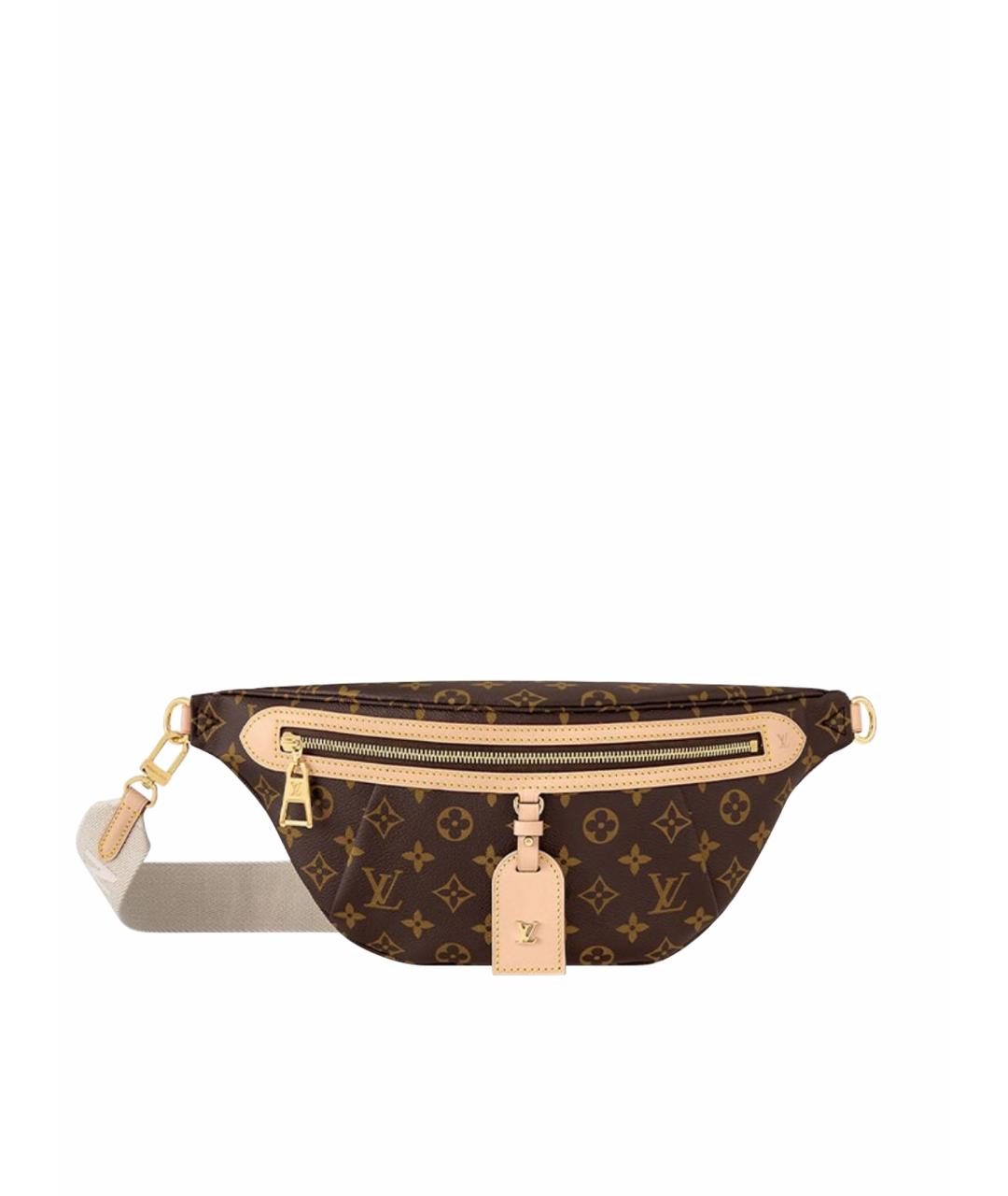 LOUIS VUITTON Коричневая поясная сумка, фото 1