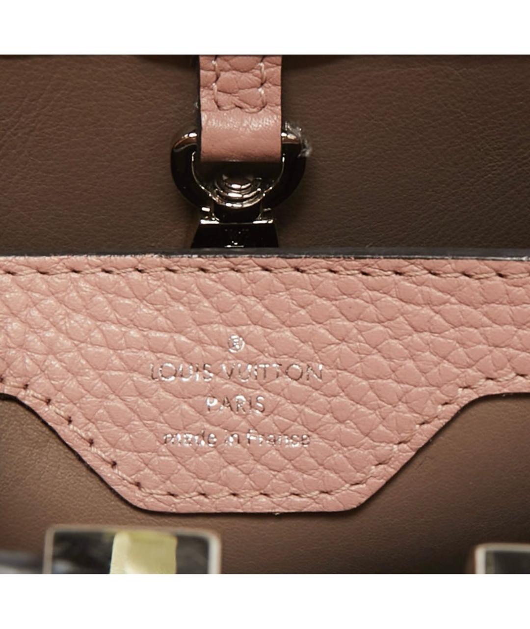 LOUIS VUITTON Розовая кожаная сумка с короткими ручками, фото 8
