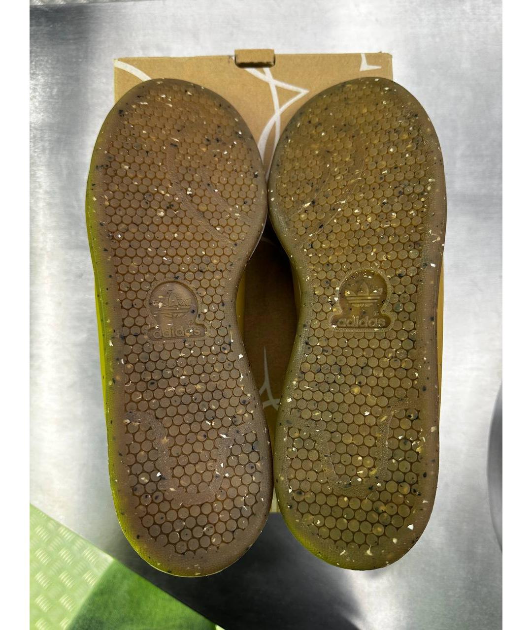 ADIDAS Коричневые низкие кроссовки / кеды из искусственной кожи, фото 5