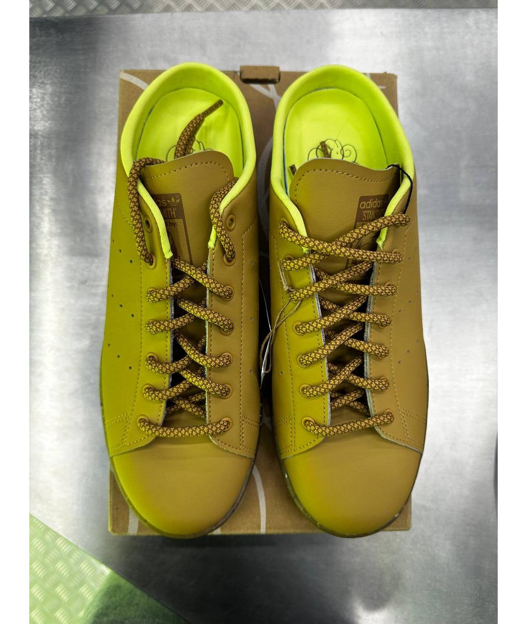 ADIDAS Коричневые низкие кроссовки / кеды из искусственной кожи, фото 3