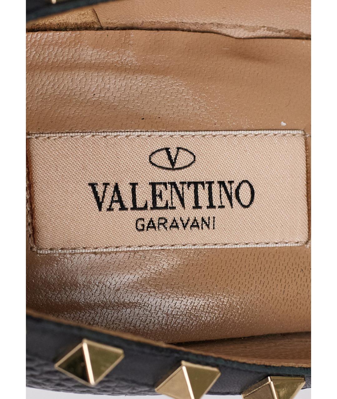 VALENTINO Черные кожаные туфли, фото 5
