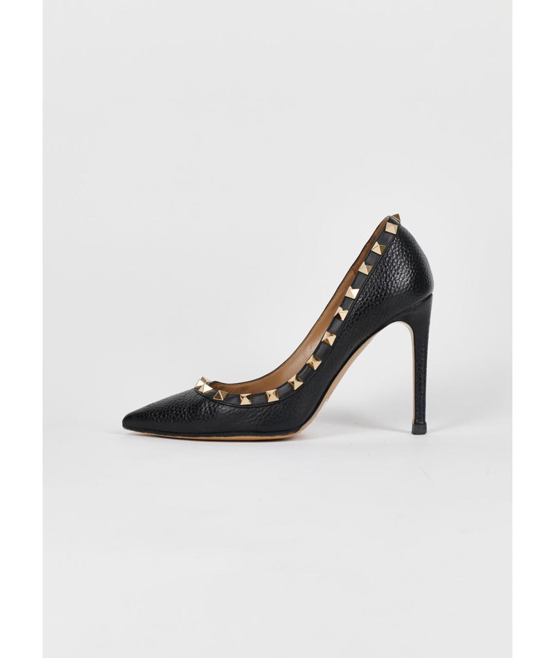 VALENTINO Черные кожаные туфли, фото 6