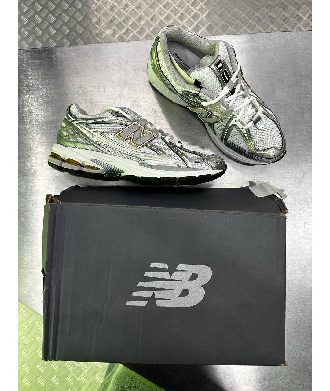 NEW BALANCE Серебряные текстильные кроссовки, фото 2