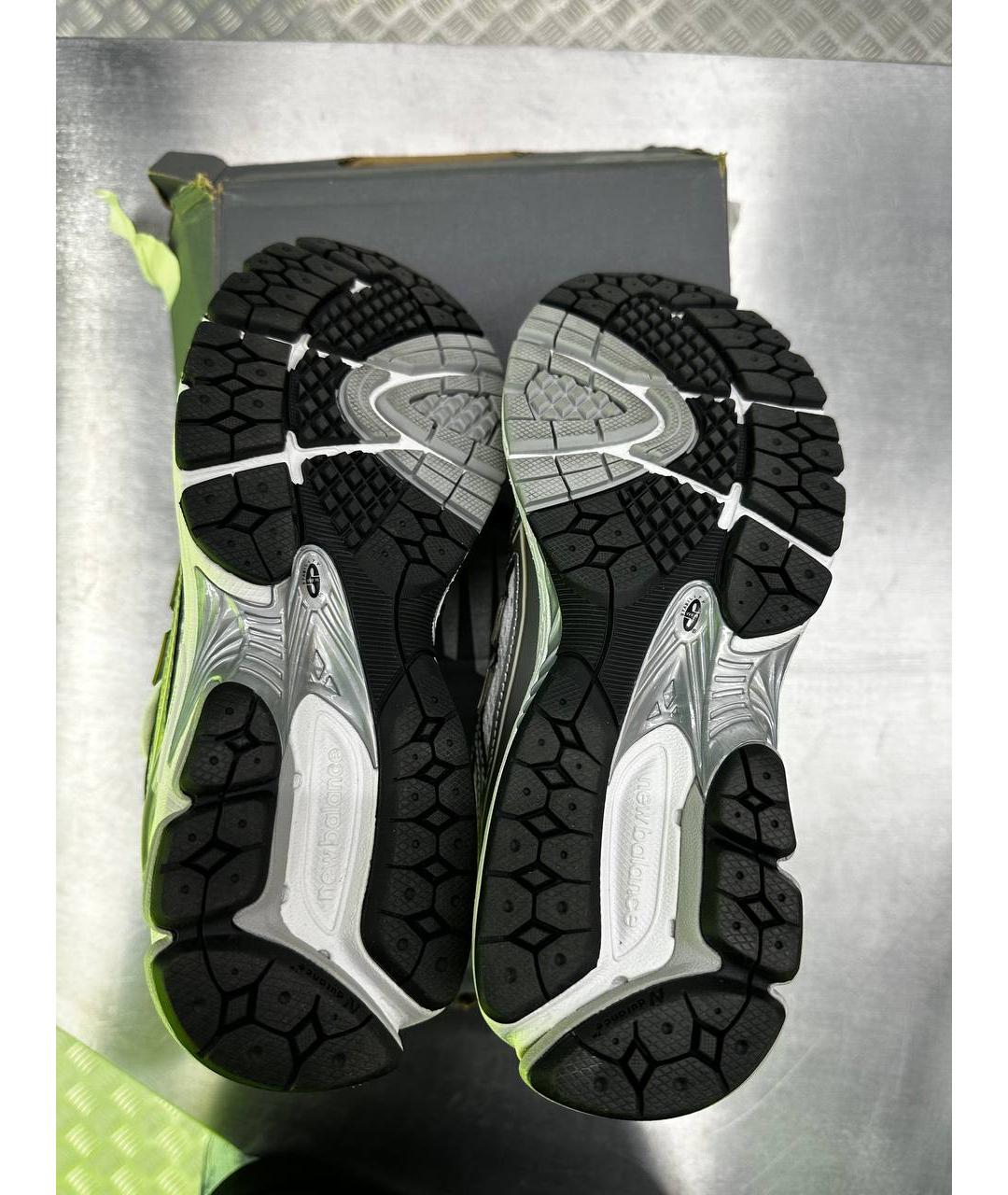 NEW BALANCE Серебряные текстильные кроссовки, фото 5