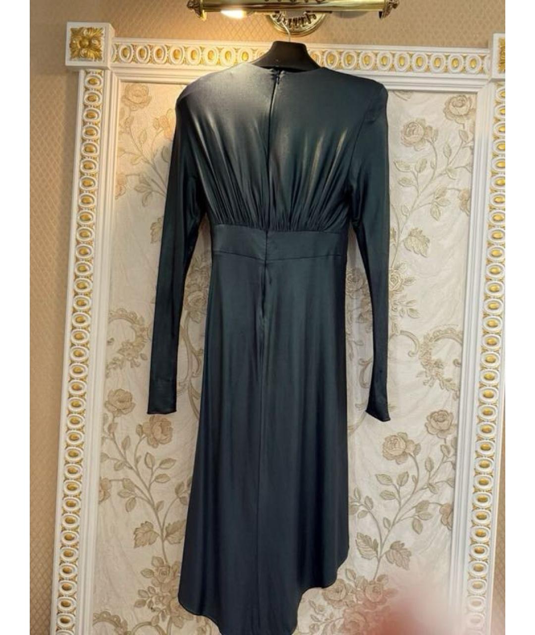 ALEXANDRE VAUTHIER Зеленые вискозное вечернее платье, фото 8