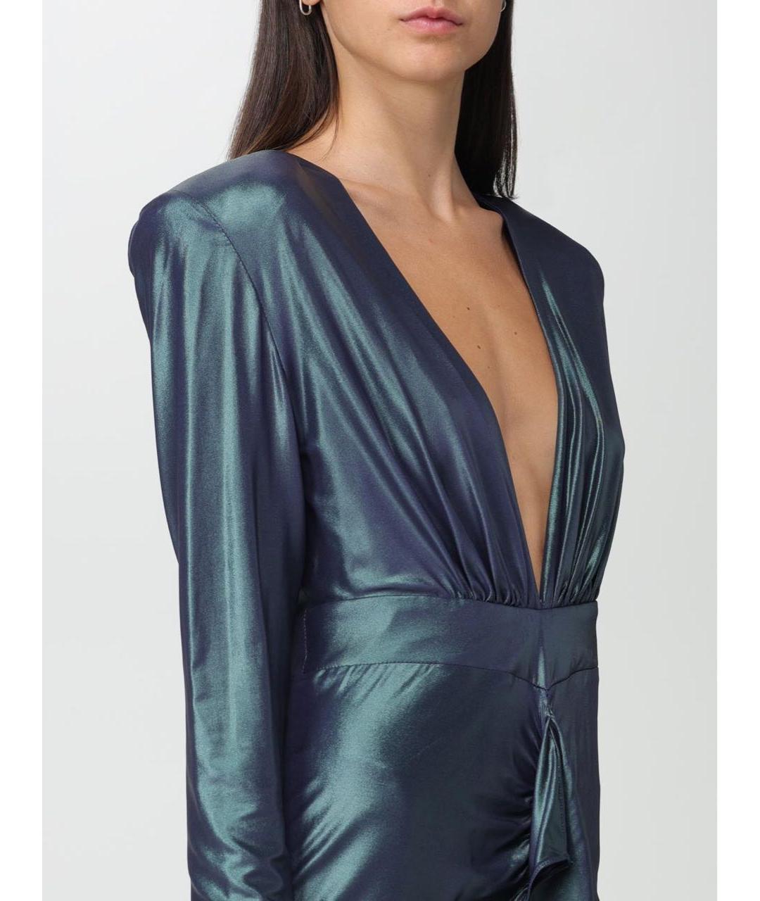 ALEXANDRE VAUTHIER Зеленые вискозное вечернее платье, фото 5