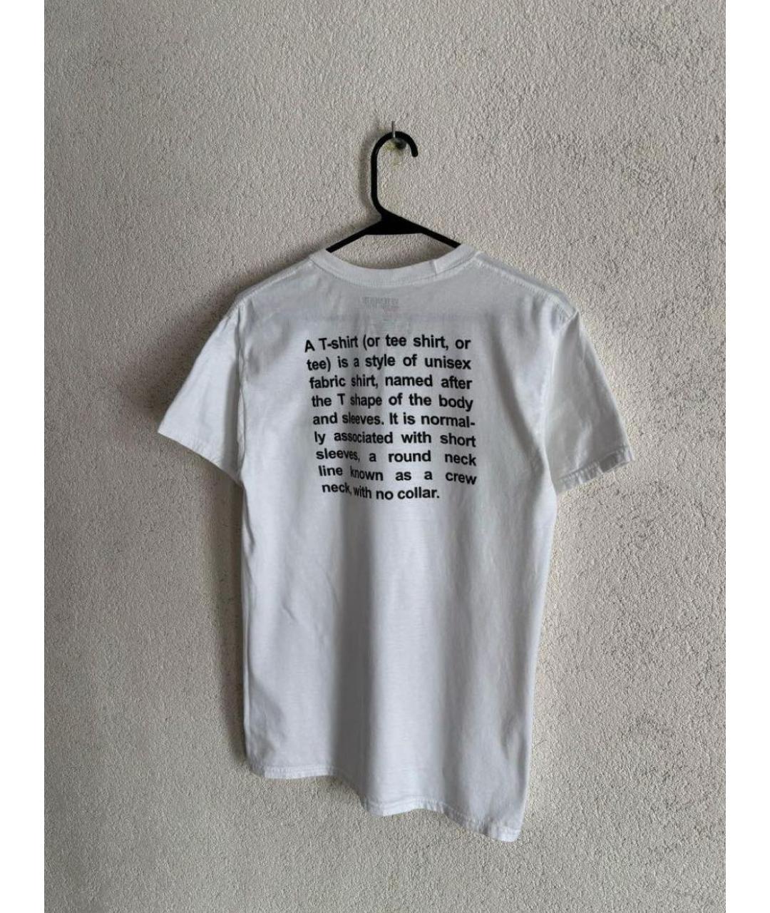 VETEMENTS Белая хлопковая футболка, фото 3