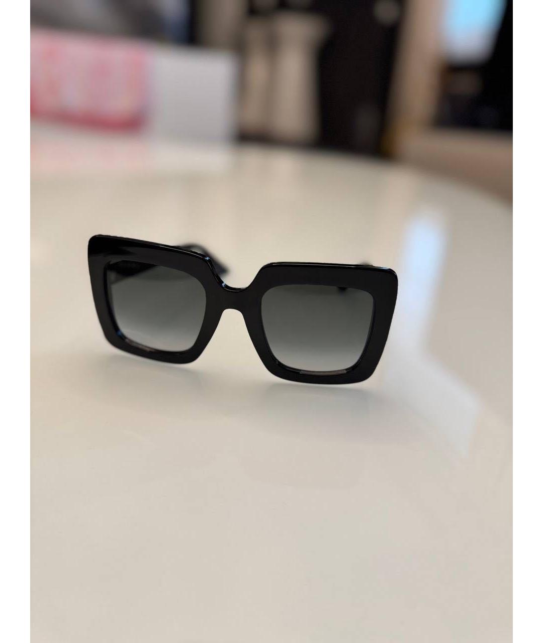 GUCCI Черные пластиковые солнцезащитные очки, фото 2