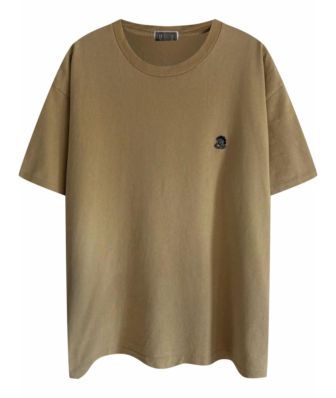 CAV EMPT Горчичная хлопковая футболка, фото 1