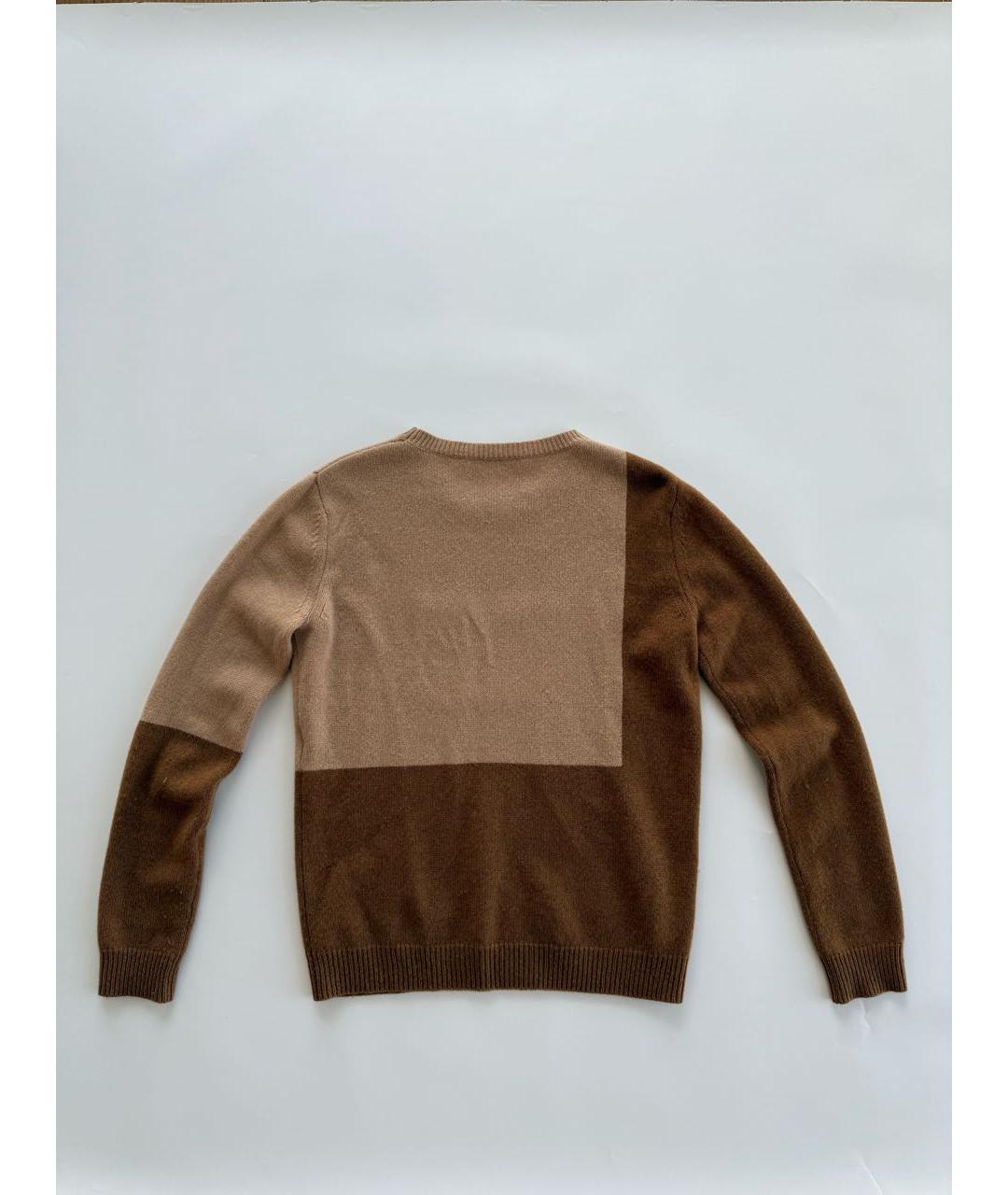 MAX MARA Коричневый кашемировый джемпер / свитер, фото 2
