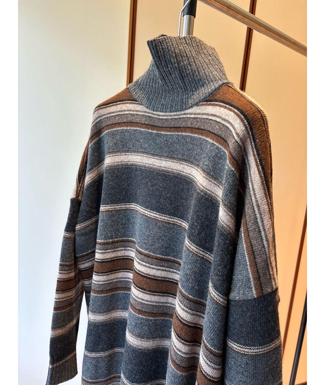 WEEKEND MAX MARA Синее шерстяное повседневное платье, фото 7