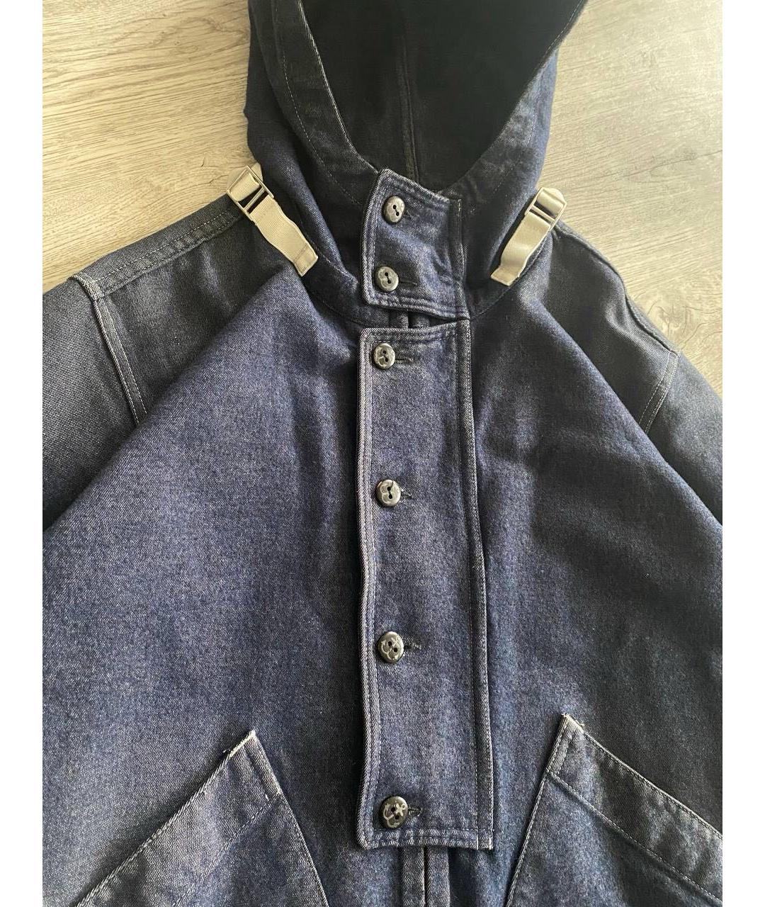 STONE ISLAND Темно-синяя деним куртка, фото 3