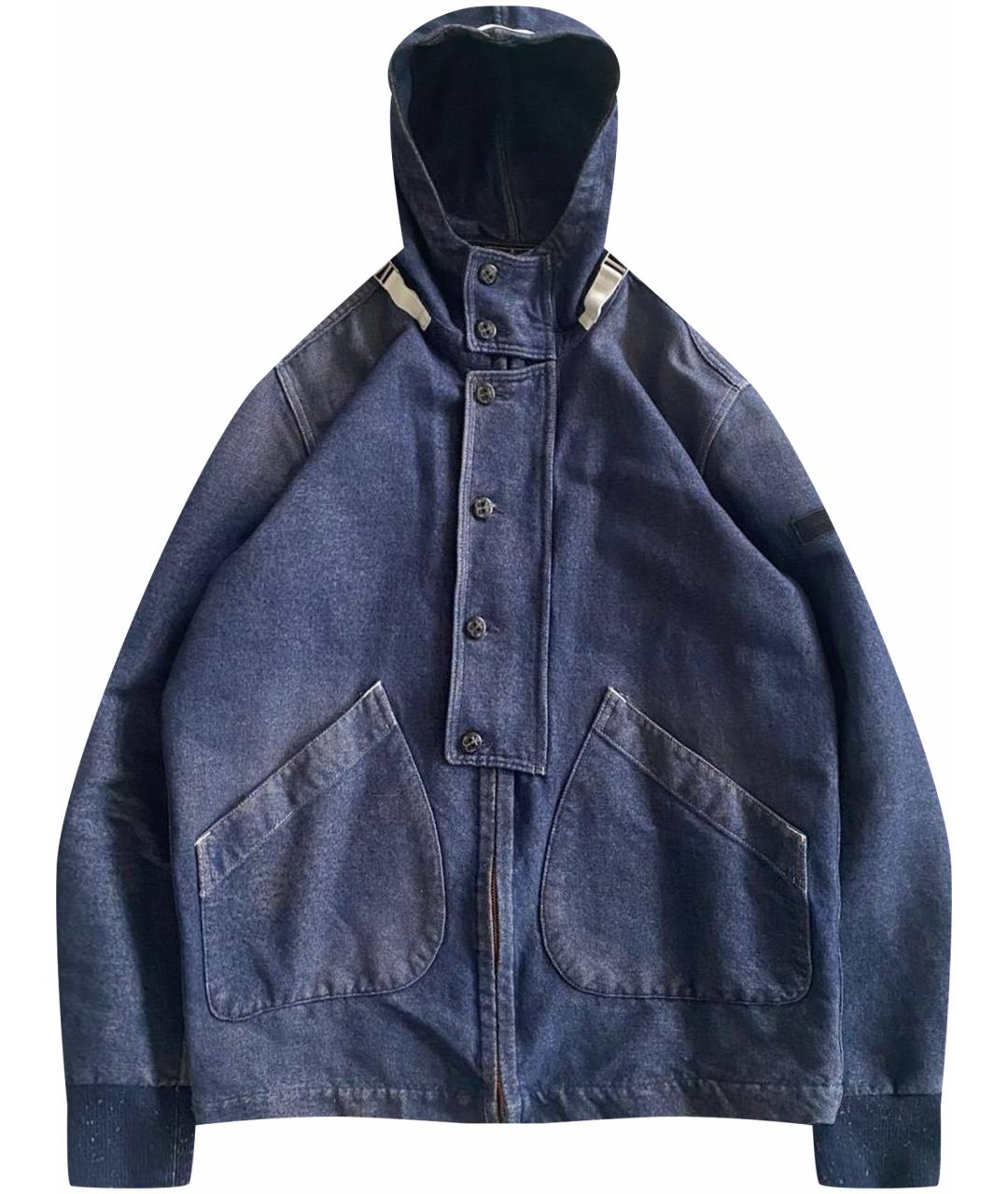 STONE ISLAND Темно-синяя деним куртка, фото 1
