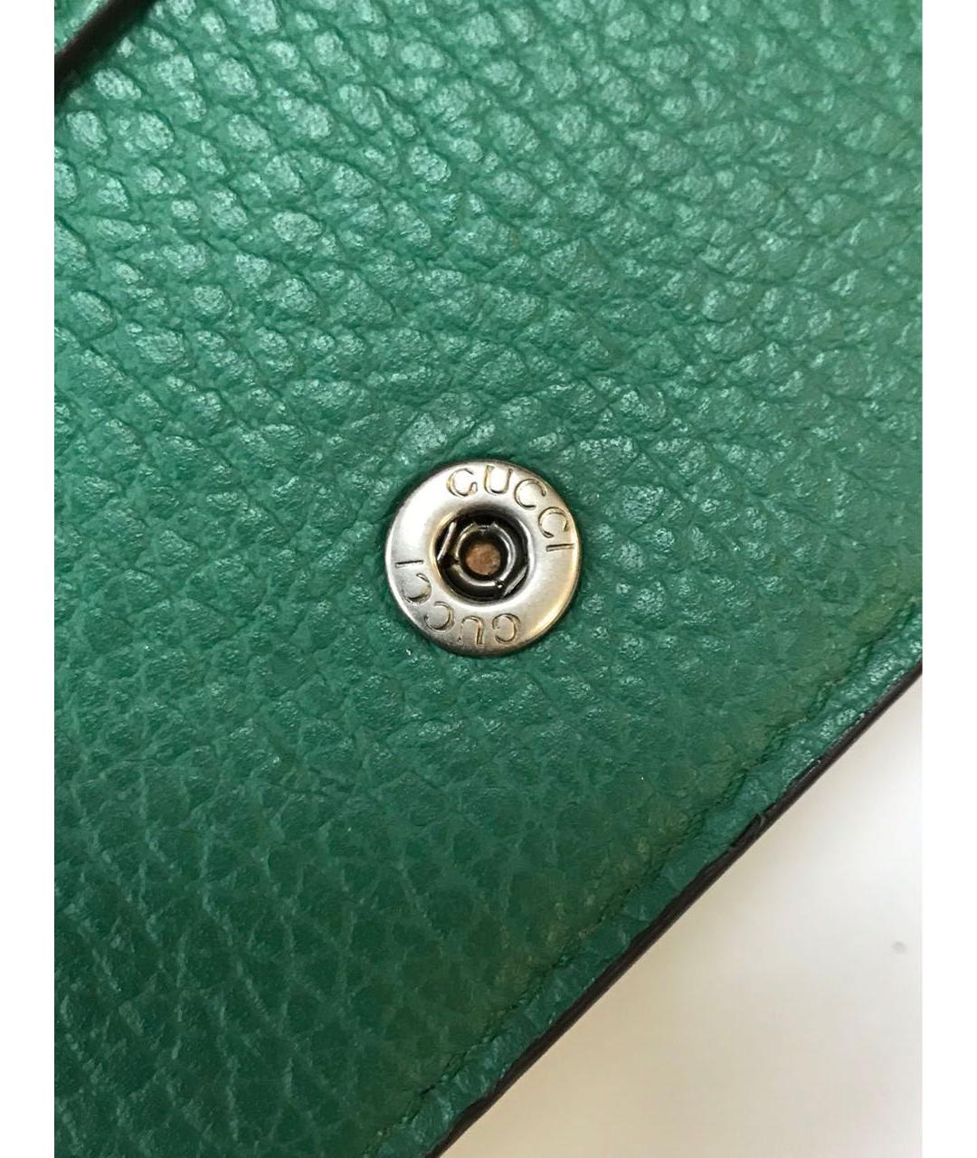 GUCCI Зеленая кожаная сумка через плечо, фото 6