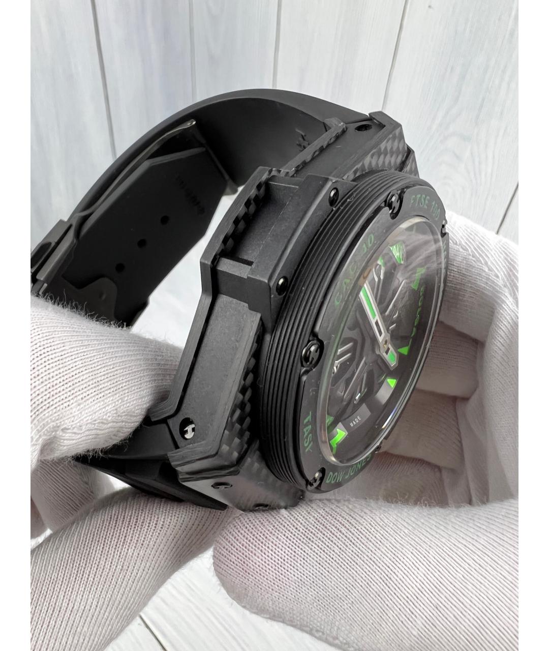 HUBLOT Черные карбоновые часы, фото 5