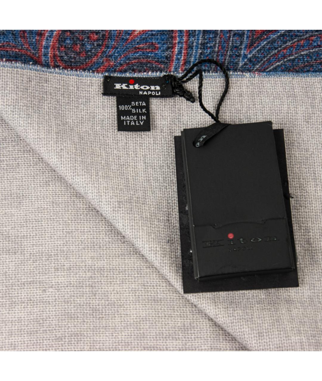 KITON Мульти шелковый шарф, фото 4