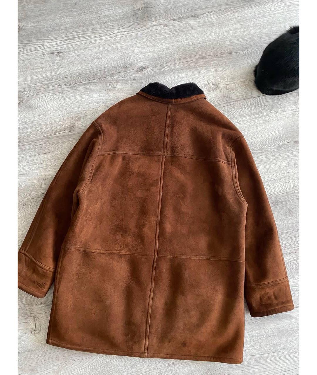 BURBERRY Коричневая замшевая дубленка/шуба, фото 3