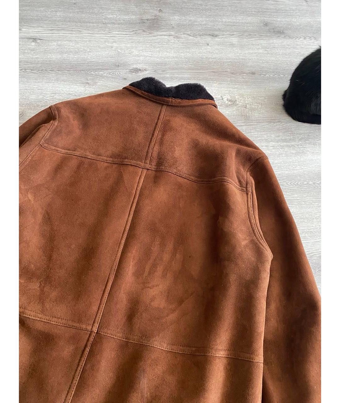 BURBERRY Коричневая замшевая дубленка/шуба, фото 5