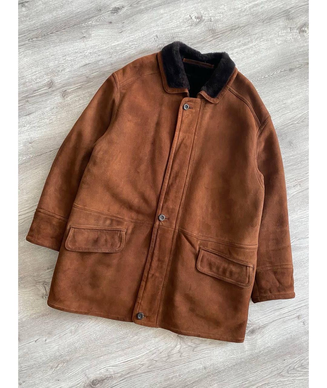 BURBERRY Коричневая замшевая дубленка/шуба, фото 8