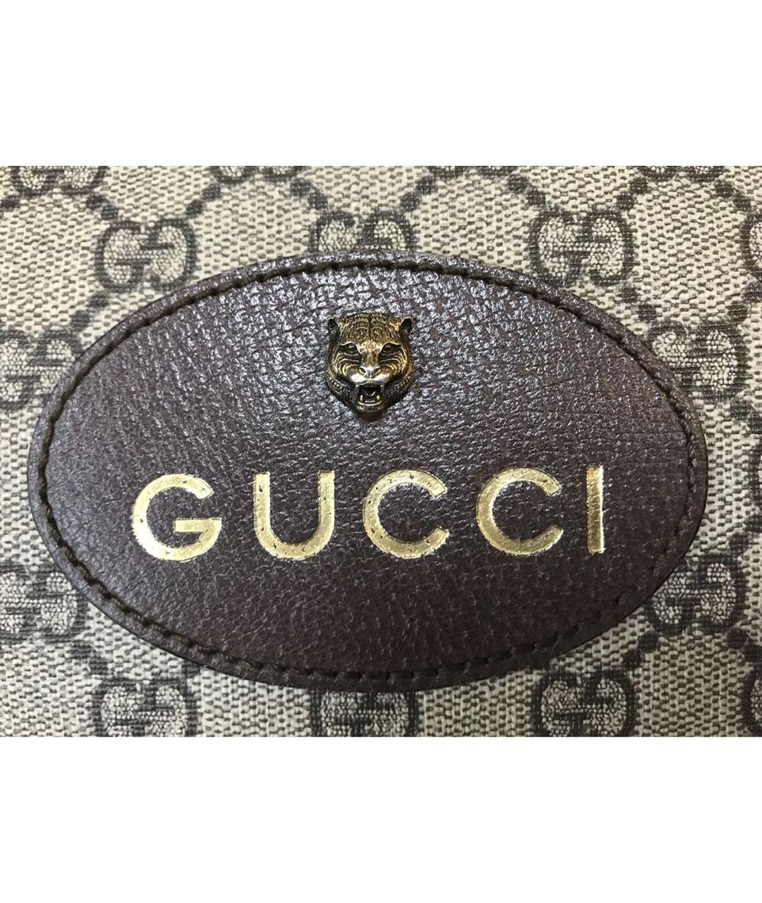 GUCCI Коричневая косметичка, фото 5