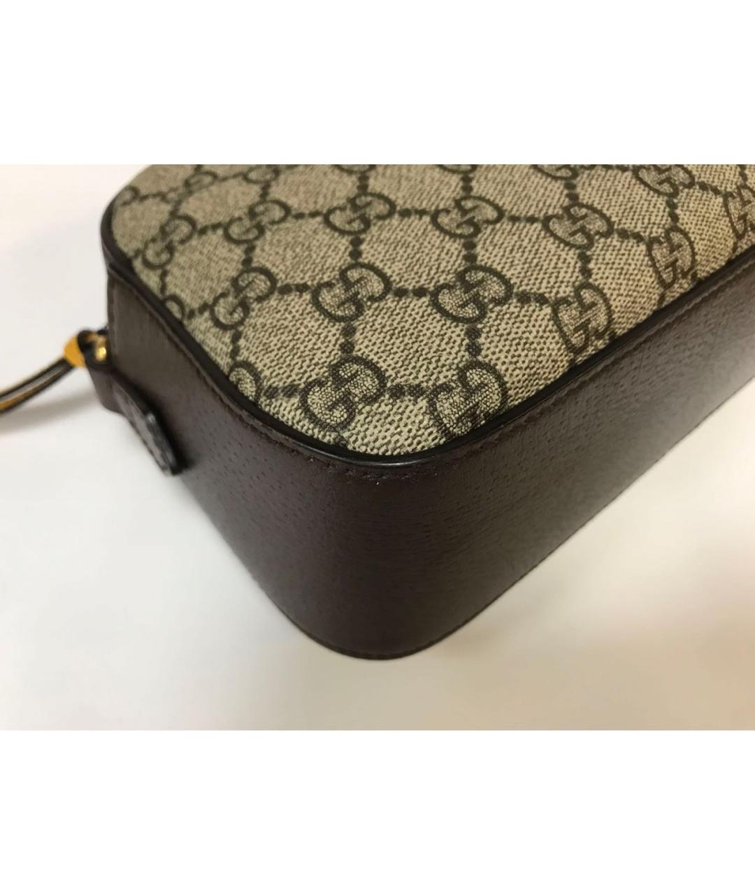 GUCCI Коричневая косметичка, фото 3